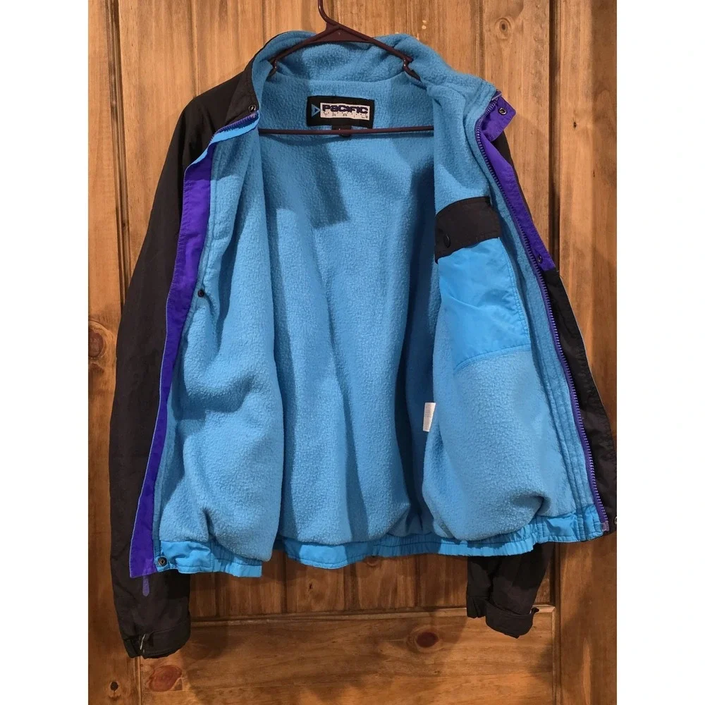 Pacific Trail Jacket Adult Unisex Large Blue Down Insulated Ski‎ 90s Coat